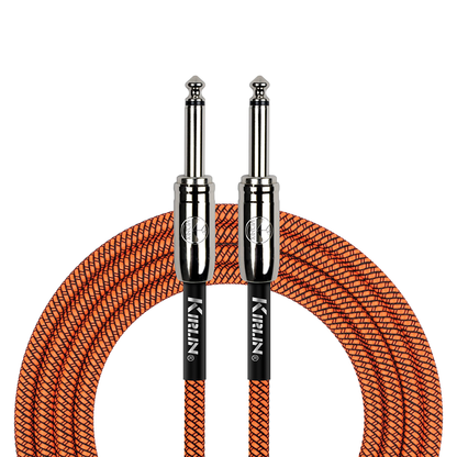 Kirlin IWC201OR 10ft Orange Entry Woven Instrument Cable