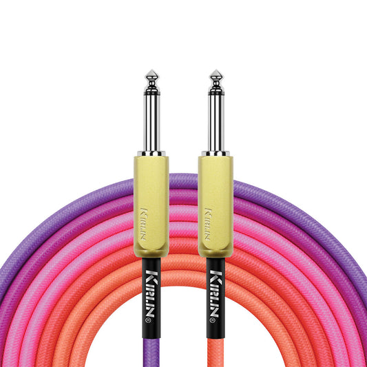 Kirlin Gradient 10ft Guitar Cable | Pink to Orange