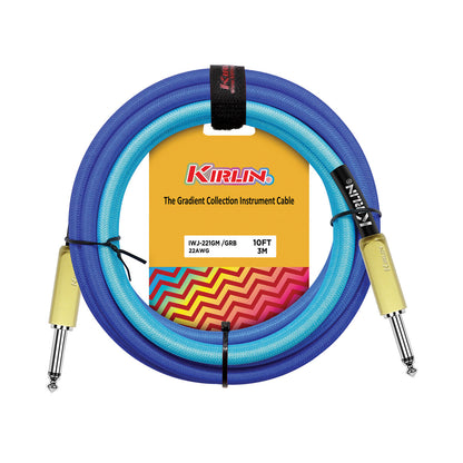Kirlin 10ft Gradient Guitar Cable Blue # IWJ-221