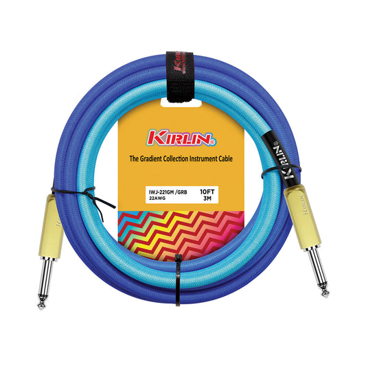 Kirlin Gradient 10ft Guitar Cable | Blue