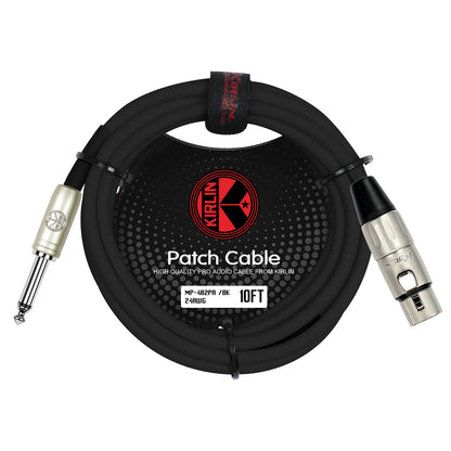 Kirlin KMP482PR Fem XLR to 1/4" Jack Microphone Cable 10Ft [KMP482PR-10]