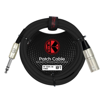 Kirlin 10FT Male XLR - 6.5 Stereo Jack Cable [KMP483PR-10]