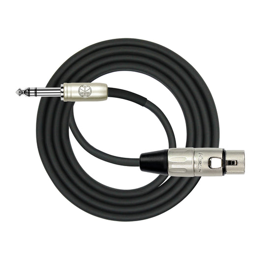Kirlin Female XLR - 6.5 Stereo Jack Cable - 10FT [KMP484PR-10]