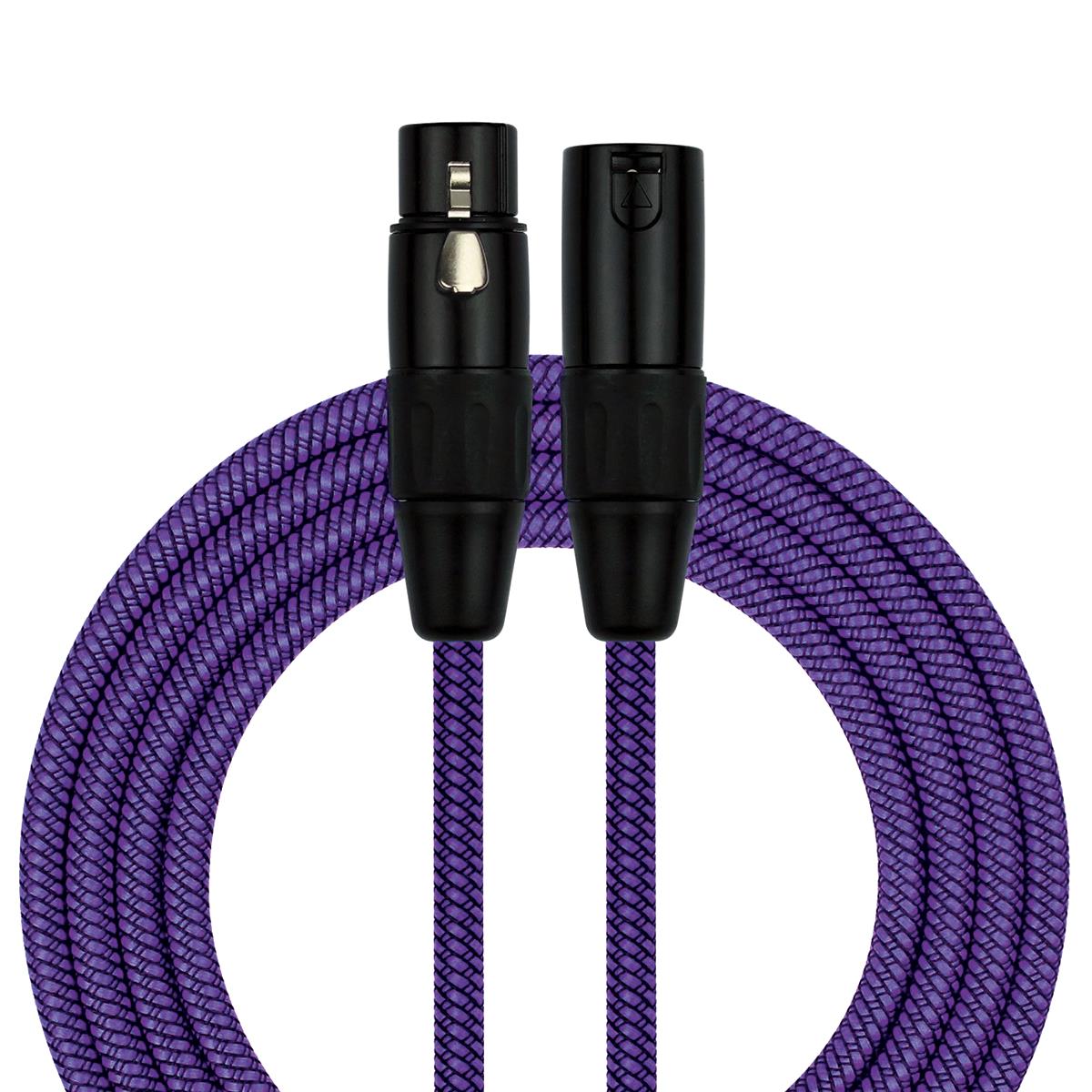 Kirlin 20ft Woven Purple XLR to XLR Microphone Cable# MWC-270PB/PUA-20