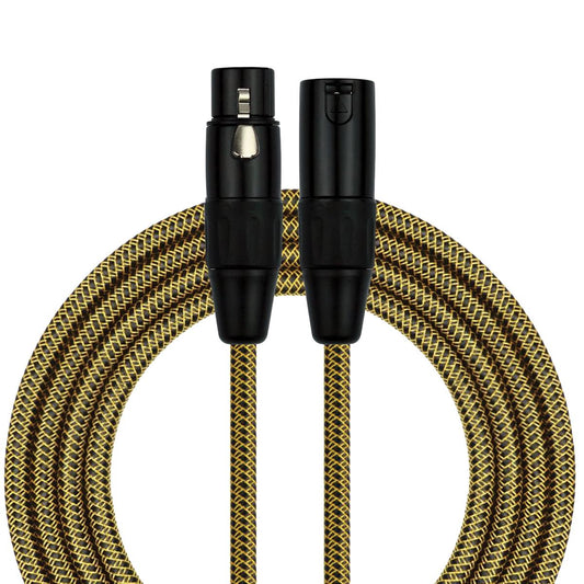 Kirlin 20ft Woven Tweed XLR to XLR Microphone Cable# MWC-270PB/BYA-20