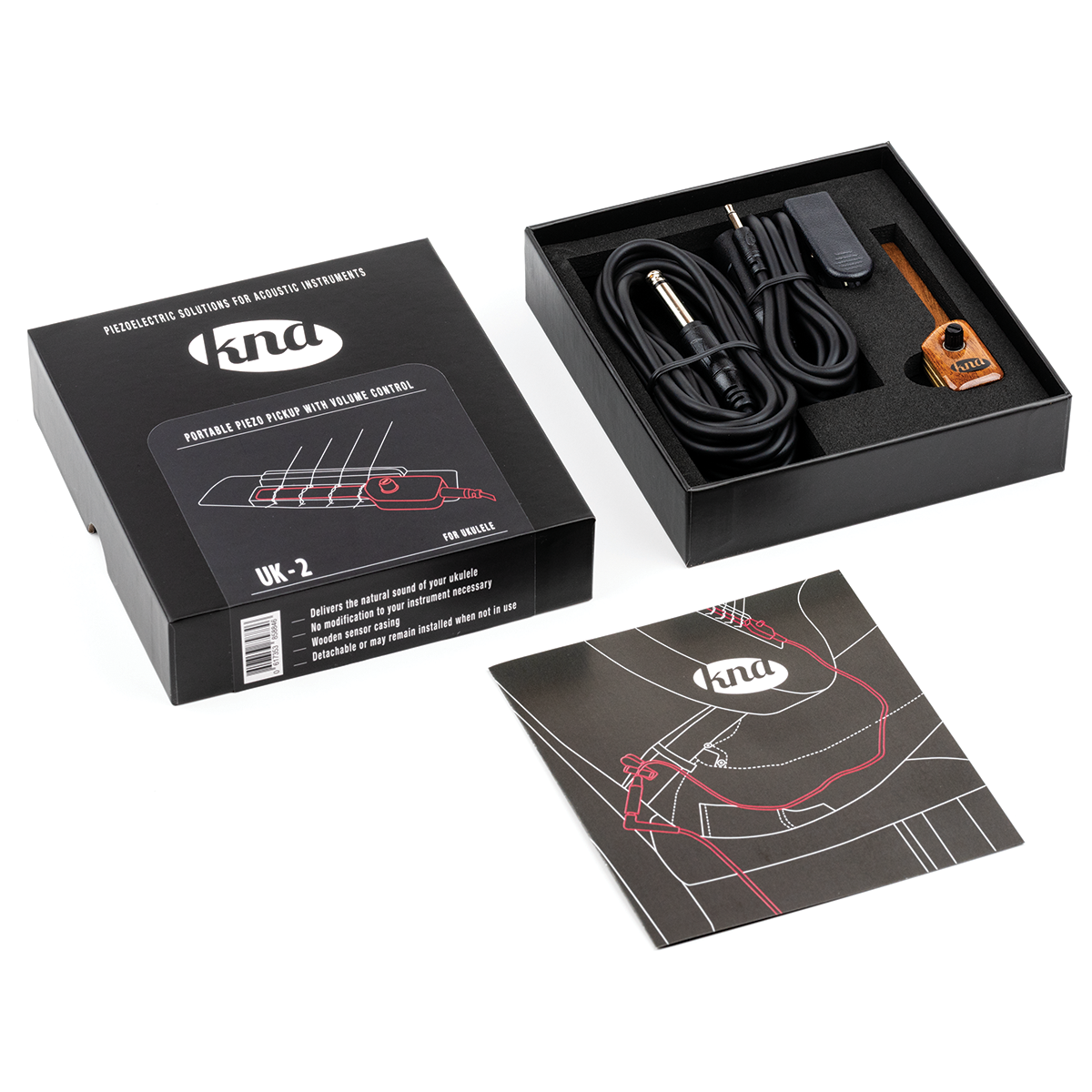 KNA UK-2 Ukulele Pickup with Volume Control