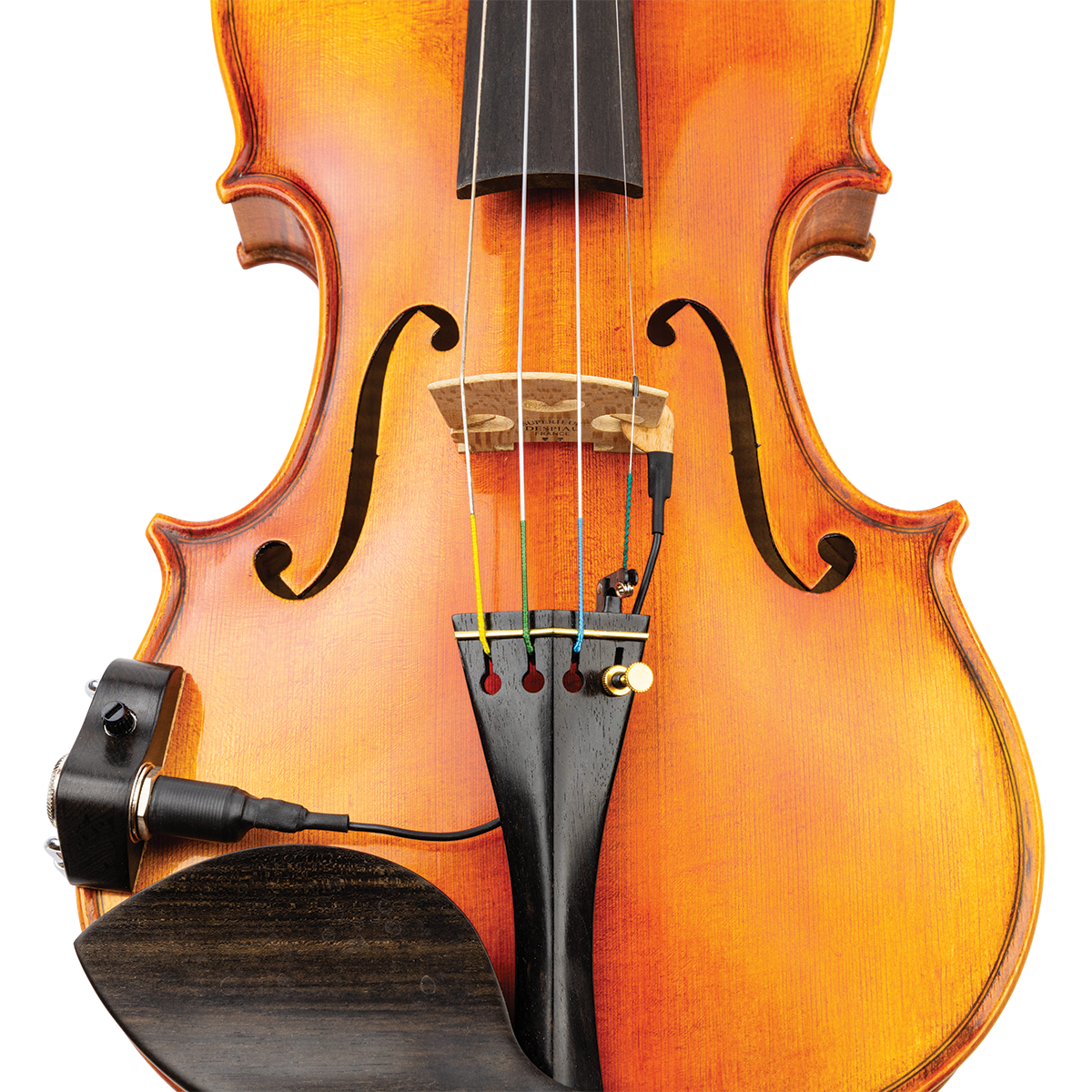 KNA VV-3V Ebony Violin Pickup with Volume Control