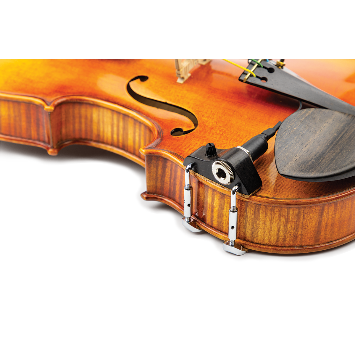 KNA VV-3V Ebony Violin Pickup with Volume Control