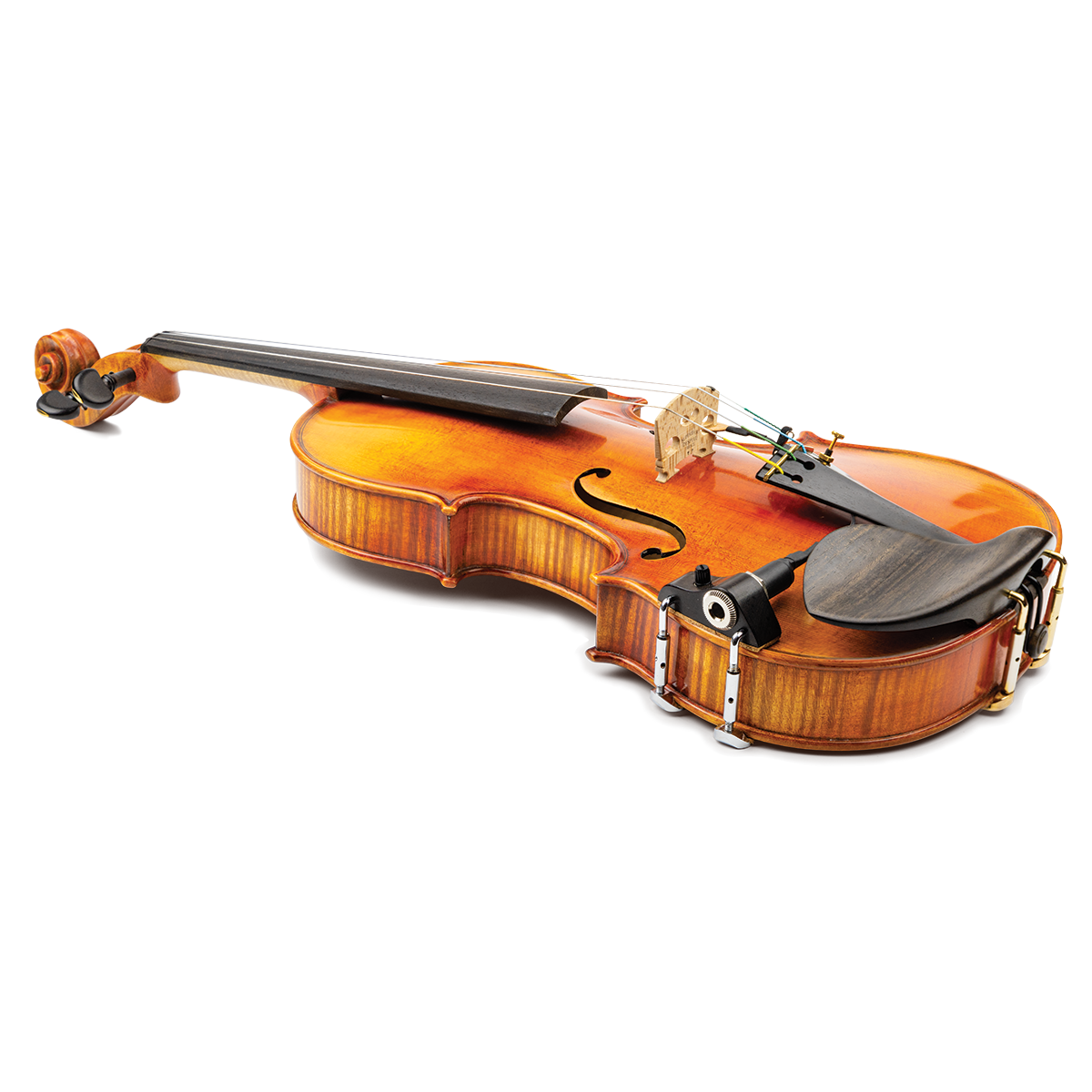 KNA VV-3V Ebony Violin Pickup with Volume Control