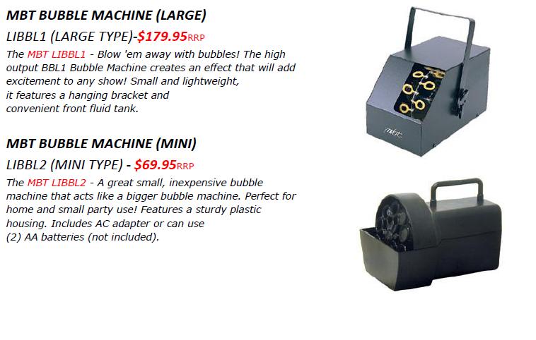 MINI BUBBLE MACHINE