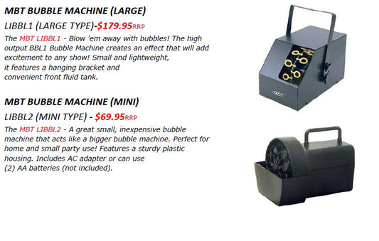 MINI BUBBLE MACHINE