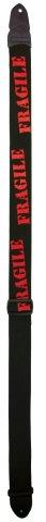 02 INCH GTR STRAP LEATHER ENDS ADJ BLACK RED PRI