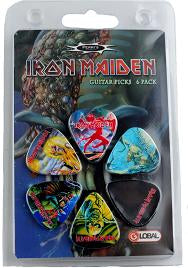 Perris 6-Pack Iron Maiden Licensed Guitar Picks Pack