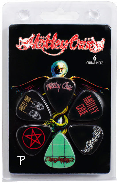 Perris 6-Pack Motley Crue Variety Licensed Guitar Picks Pack