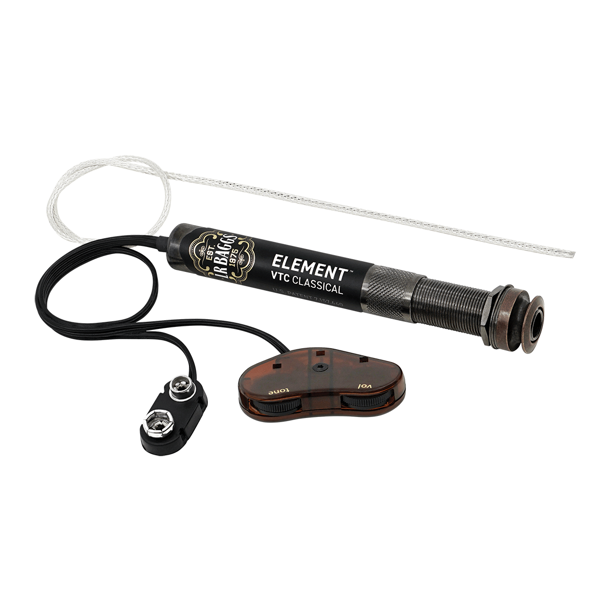 LR Baggs EAS-VTC-N Element Active Pickup System Volume & Tone Control Classical Guitar