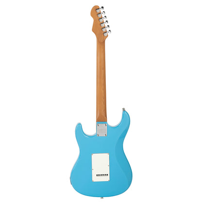 Levinson Sceptre Ventana Std Double Cutaway Sonic Blue SSS w Indian Laurel Board