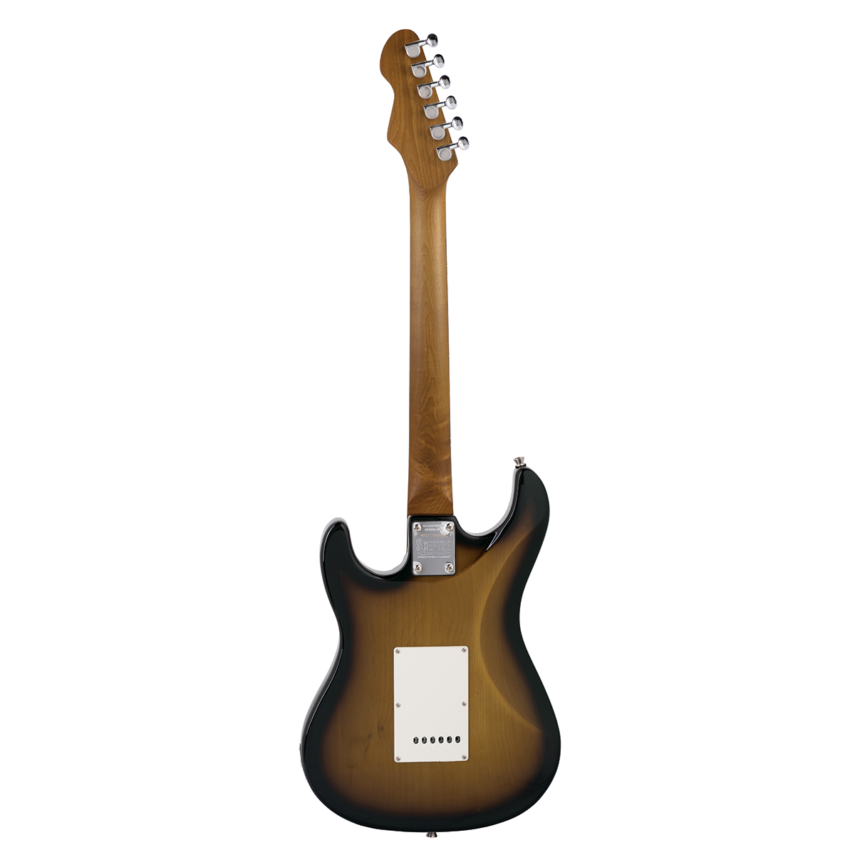 Levinson Sceptre Ventana Deluxe Double Cutaway HSS See Thru 2 Tone Sunburst w Maple Board