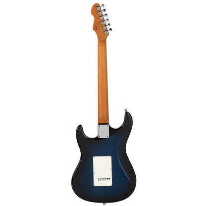 Levinson Sceptre Ventana Deluxe Double Cutaway HSS See Thru Ocean Blue w Indian Laurel Board