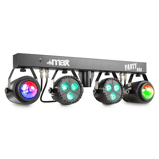 MAX PartyBar1 LED Effect Bar with 2x Jelly Moon