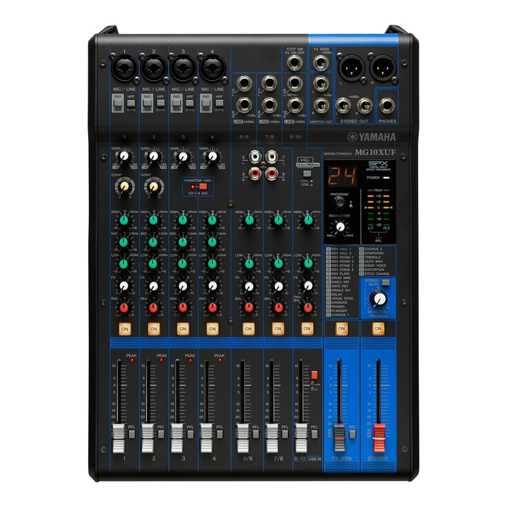 YAMAHA MG10XUF D-PRE MIXER WITH EFFECTS USB AND