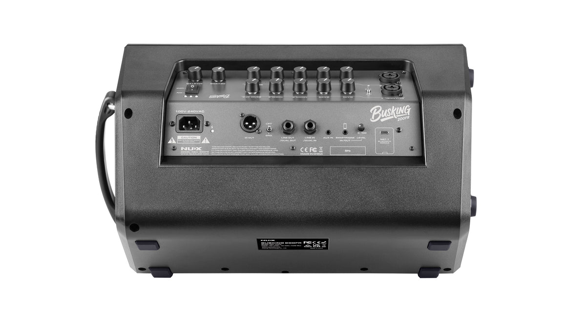 NU-X Portable Busking 200FR Rechargeable 2-Channel Speaker
