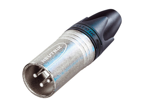 MALE IN-LINE 3 PIN XLR NICKEL METAL