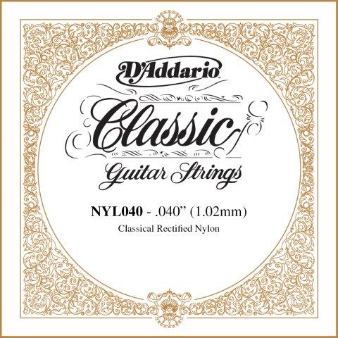 .040 CLASSICAL GTR STR SINGLE REC NYL