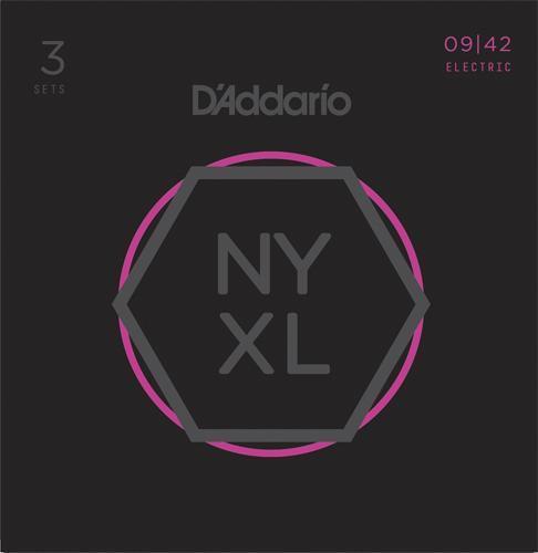 DADDARIO ELEC GTR STR 3-PK NYXL SUP LITE