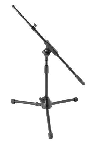 On Stage Low Profile Telescopic Boom Mic Stand with Tripod Base Suitable for Kick Drum/Amplifier miking