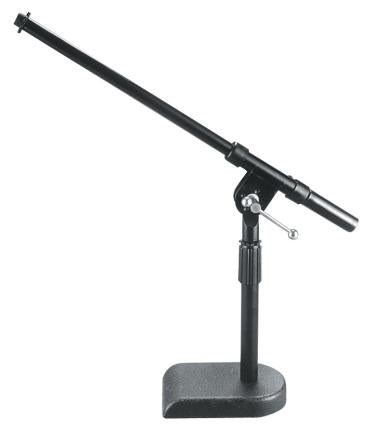 On Stage Low Profile Boom Mic Stand with Weighted Base