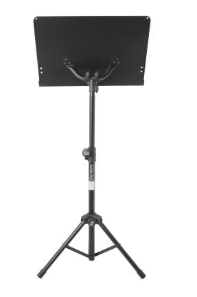 On Stage Orchestral Sheet Music Stand with Solid Bookplate 13.5" X 19" with 2" Return Lip