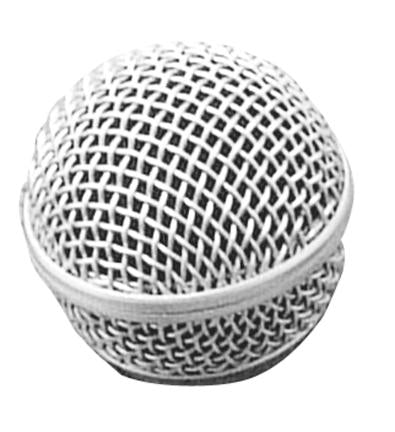 On Stage Steel Mesh Microphone Grill in Steel Grey