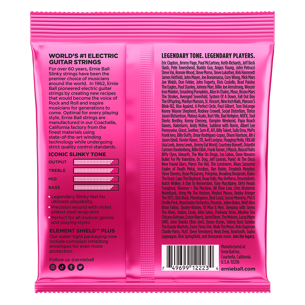 Ernie Ball 09-42 Super Slinky Electric Guitar String Set | Pack of 3 | P03223