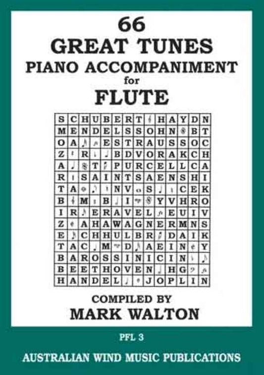 GREAT TUNES 66 PNO ACCOMP FLUTE