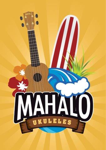 MAHALO UKULELE POSTER