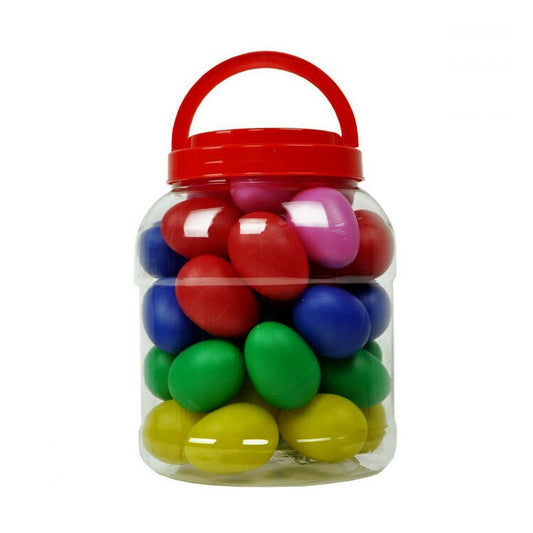 Percussion Plus 40-Pce Container of Egg Shakers - Various Colours