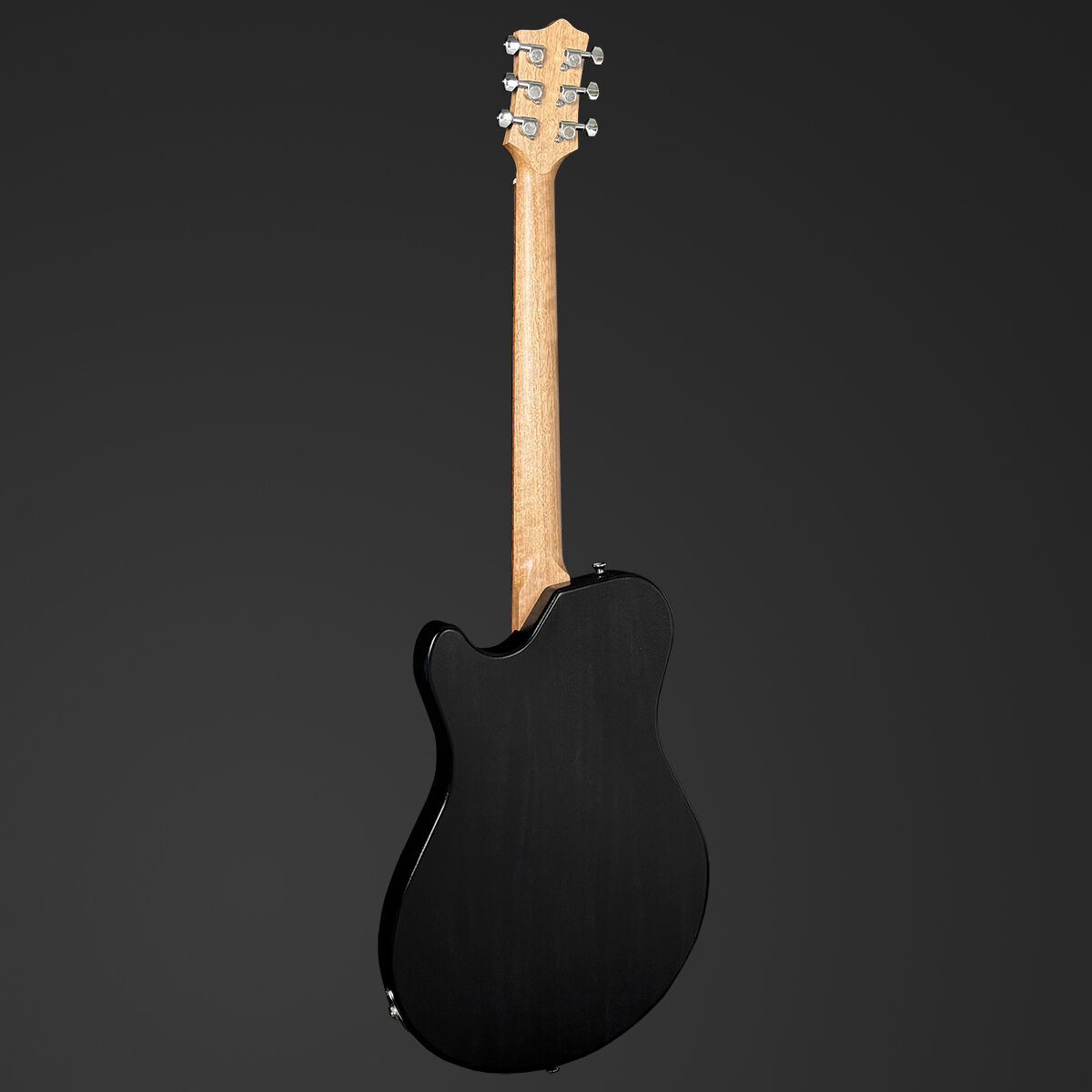 Pratley DVR Single Cutaway Solid Qld Blue Fig Body Electric Humbucker Guitar in Natural Black [PRDVR-22-BK]