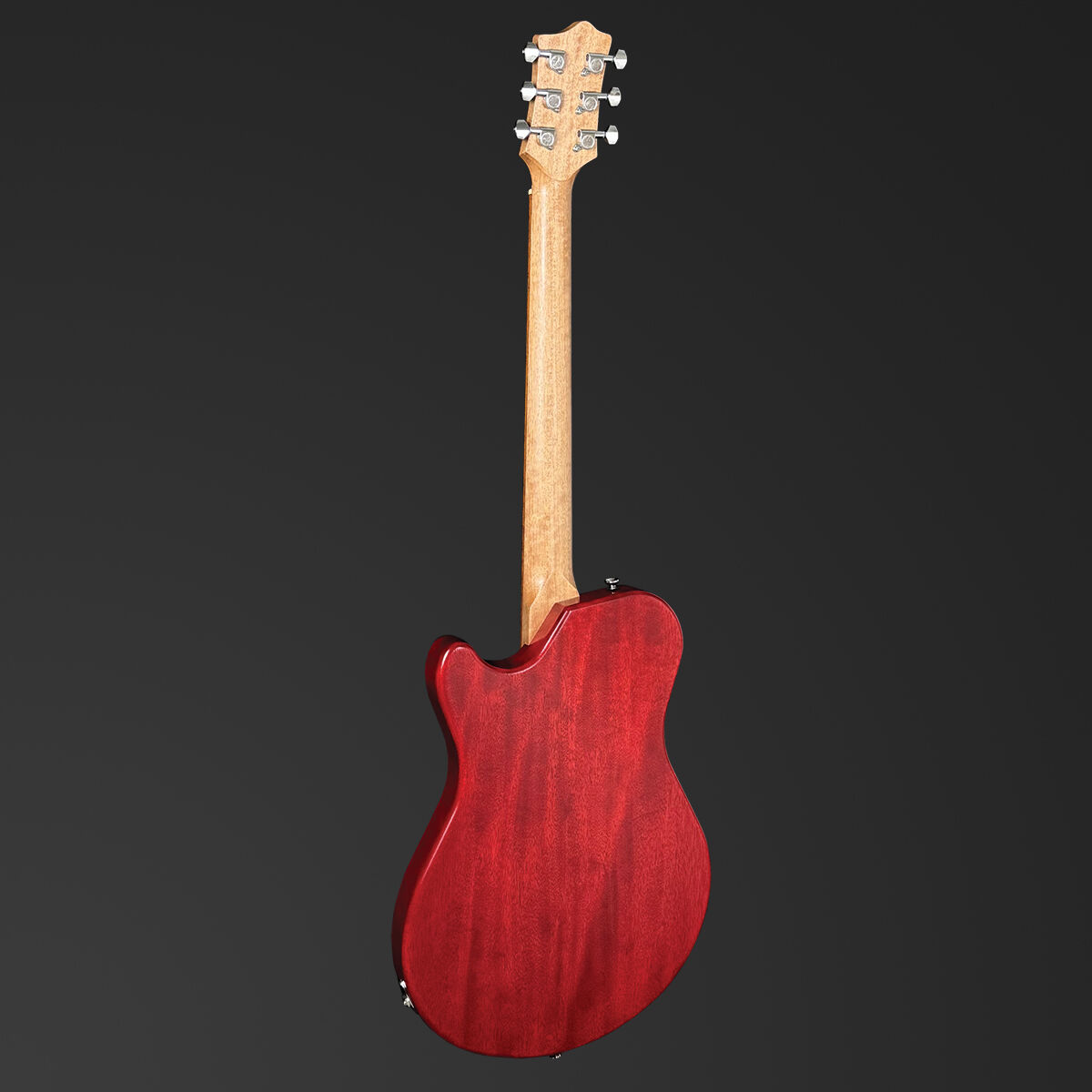Pratley DVR Single Cutaway Solid Qld Blue Fig Body Electric Humbucker Guitar in Natural Red [PRDVR-22-R]