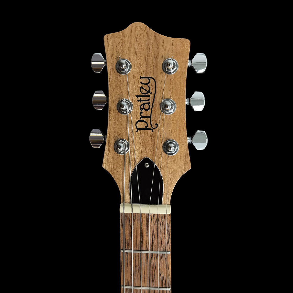 Pratley DVR Single Cutaway Solid Qld Blue Fig Body Electric Humbucker Guitar in Natural Red [PRDVR-22-R]