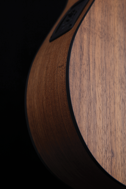 Pratley Classic Series Mini OM Model Solid Blackwood Top, Solid Blackwood B/S