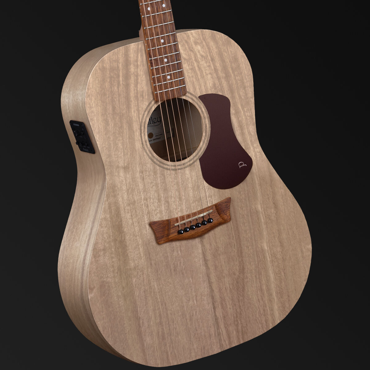 Pratley SL Dreadnought Solid Top Qld Blue Fig, Layered Fig Back & Sides w/pickup [PRSLD-E-FF]