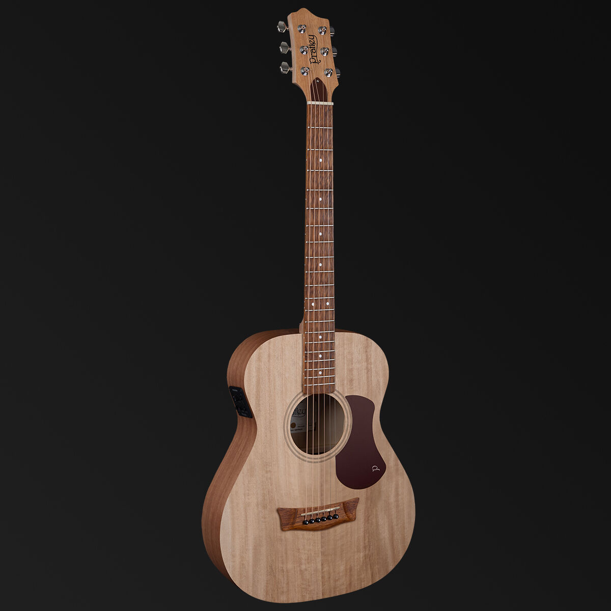Pratley SL Mini Solid Top Qld Blue Fig, Layered Maple Back & Sides w/pickup [PRSLM-E-MF]