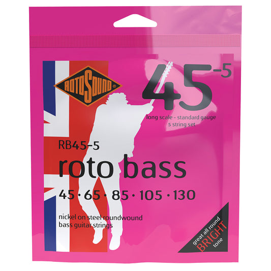 Rotosound RB455 Rotobass 5 String Standard 45 -130