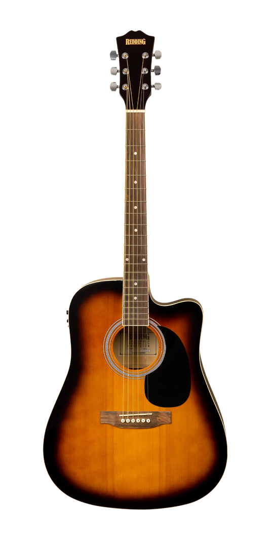 Redding Dread Steel String Acoustic Guitar | Tobacco Sun Burst | RED50CETS