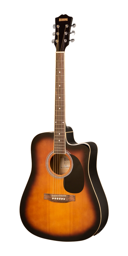 Redding Dread Steel String Acoustic Guitar | Tobacco Sun Burst | RED50CETS