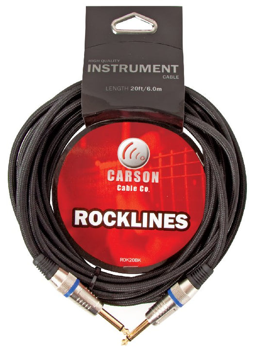 020 FT GTR CABLE BRAIDED BLACK STRAIGHT JACKS 6