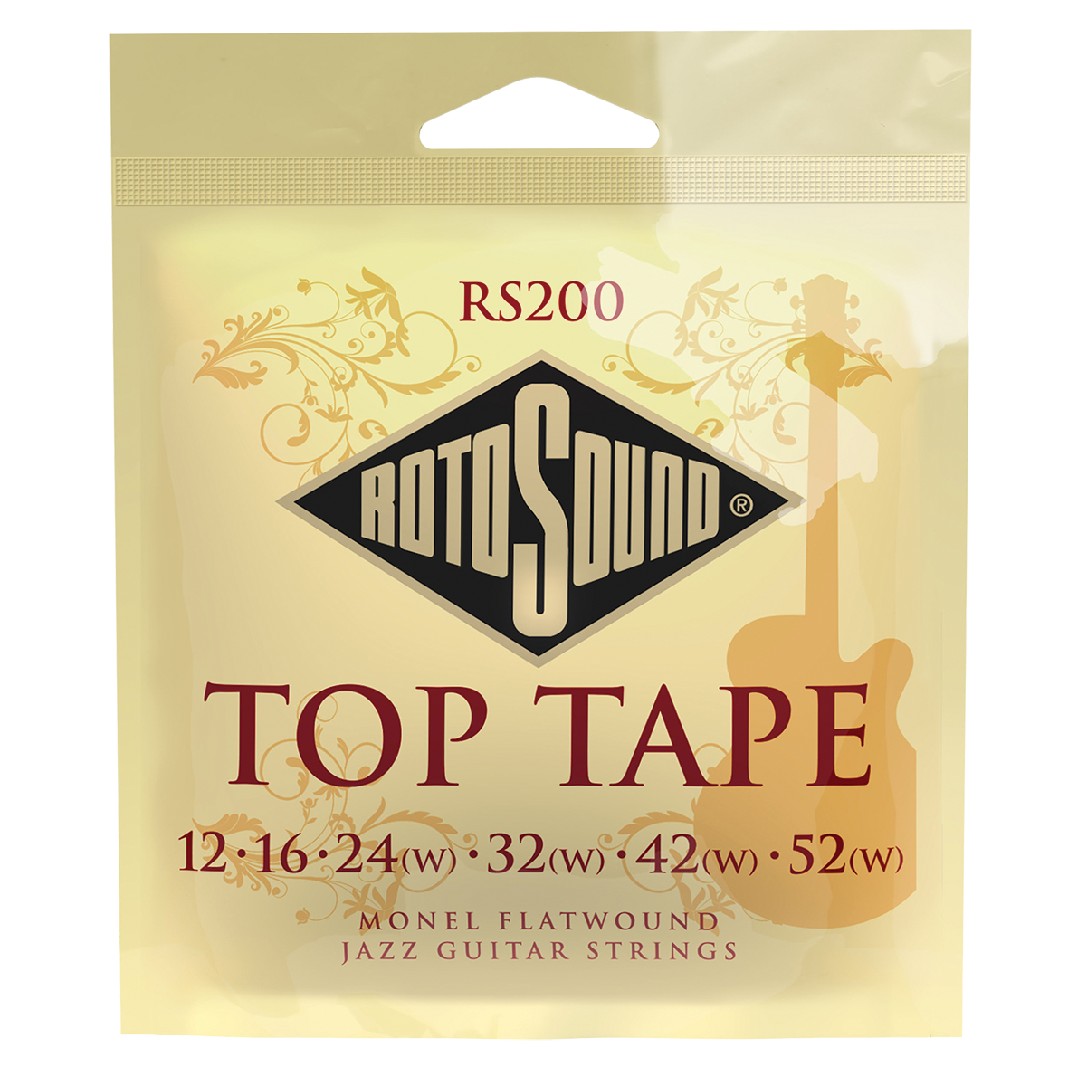 Rotosound RS200 Top Tape Monel Flatwound Jazz 12-52