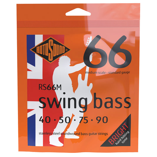 Rotosound RS66M Swing Bass 66 Medium Scale 40-90 Stainless Steel