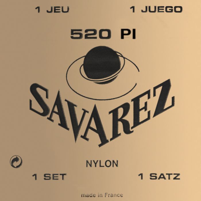 Savarez 520PI Traditional High Tension with Wound E B & G Classical Guitar String Set