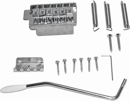 BRIDGE/TREMOLO UNIT CHROME W/6 MOUNTING SCREWS